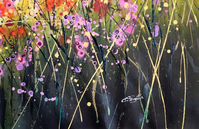 Original Abstract Nature Painting by cecilia frigati