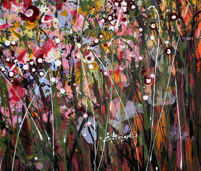 Original Abstract Nature Painting by Cecilia Frigati