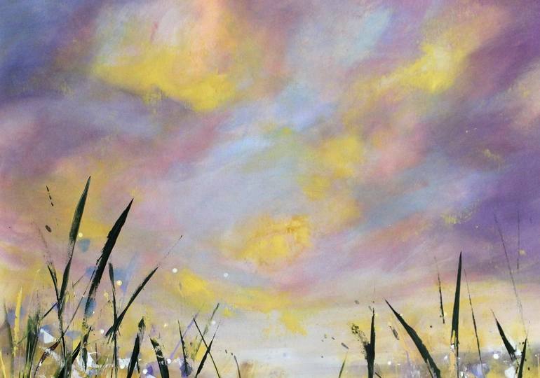 Original Abstract Expressionism Nature Painting by Cecilia Frigati