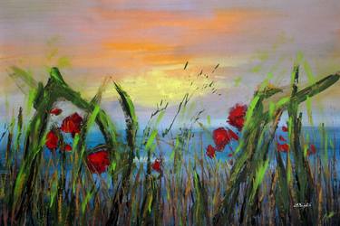 Original Expressionism Landscape Paintings by cecilia frigati