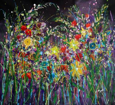Original Contemporary Floral Paintings by cecilia frigati