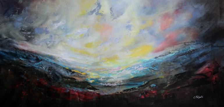 Original Landscape Painting by Cecilia Frigati | Abstract Art on Canvas | "Losing The Way" #2