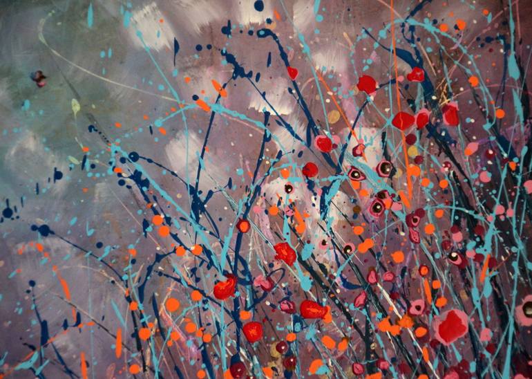 Original Abstract Expressionism Nature Painting by Cecilia Frigati