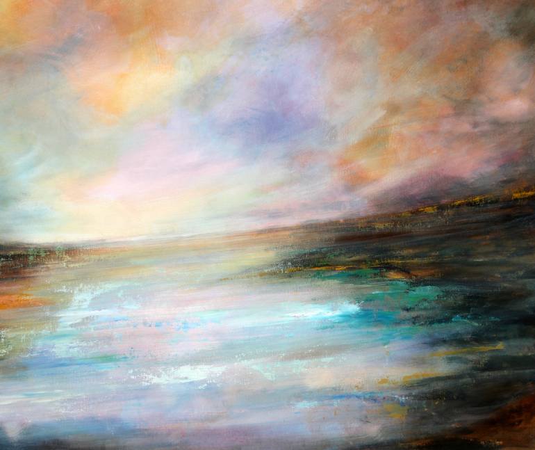 Original Abstract Landscape Painting by cecilia frigati