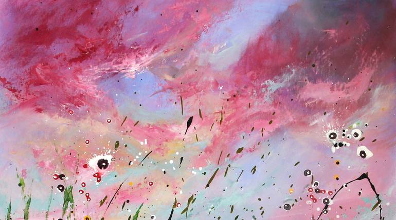 Original Abstract Expressionism Abstract Painting by Cecilia Frigati