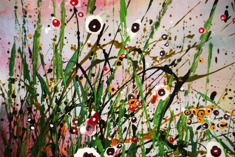 Original Abstract Expressionism Abstract Painting by Cecilia Frigati