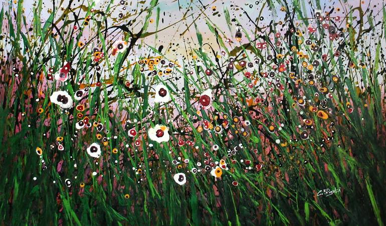 Original Abstract Expressionism Abstract Painting by Cecilia Frigati