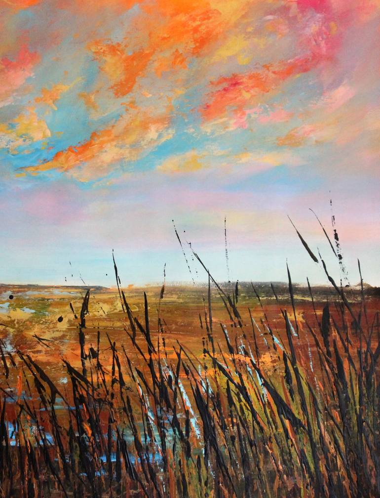 Original Impressionism Landscape Painting by Cecilia Frigati