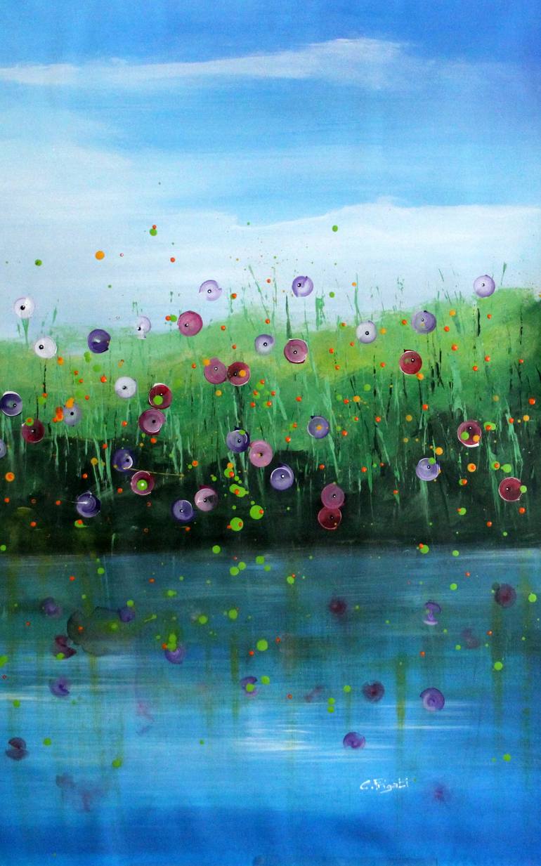 Original Minimalism Landscape Painting by Cecilia Frigati