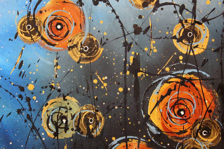 Original Abstract Floral Painting by Cecilia Frigati