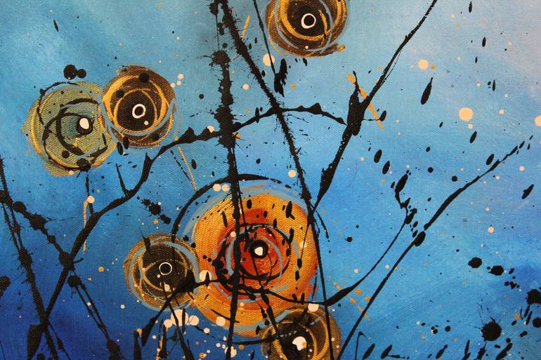 Original Abstract Floral Painting by Cecilia Frigati