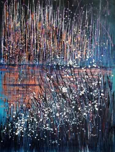 Original Abstract Expressionism Landscape Paintings by Cecilia Frigati