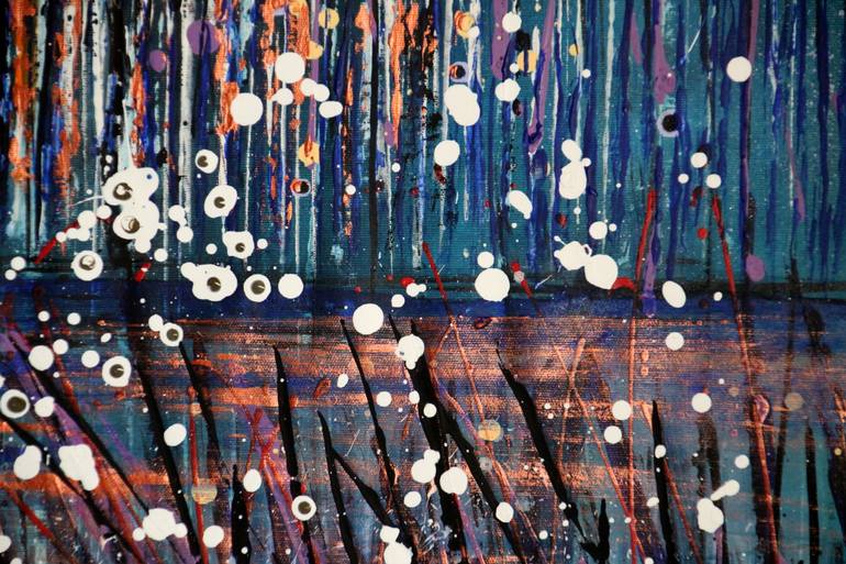 Original Abstract Expressionism Landscape Painting by Cecilia Frigati