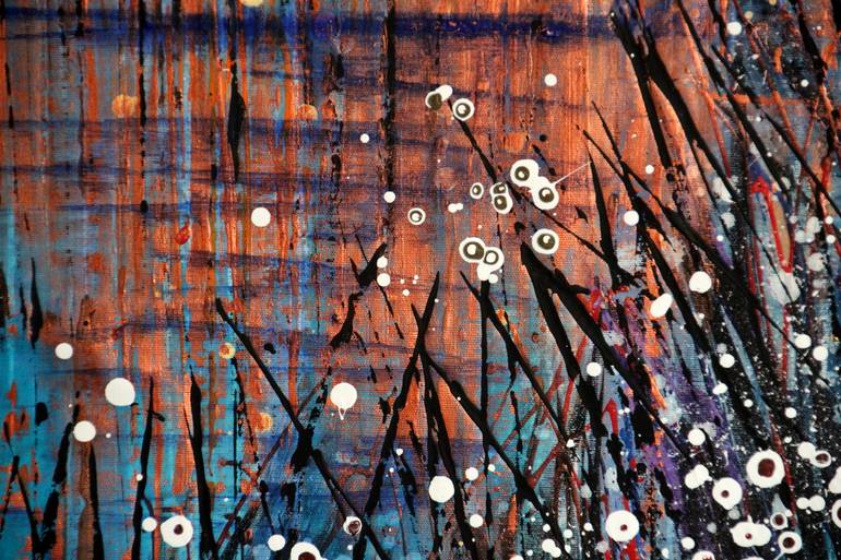 Original Abstract Expressionism Landscape Painting by Cecilia Frigati