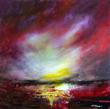 Saatchi Art Artist cecilia frigati; Painting, “I Was There For You - Original abstract landscape” #art