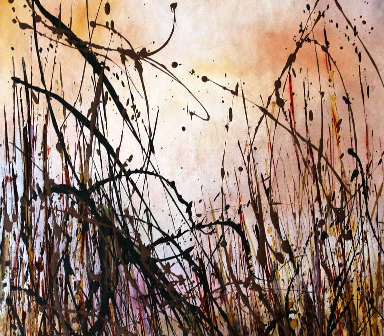 Original Abstract Landscape Painting by cecilia frigati