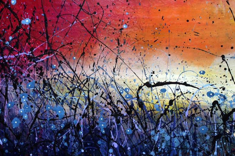 Original Abstract Landscape Painting by cecilia frigati