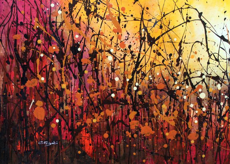 Original Abstract Landscape Painting by Cecilia Frigati