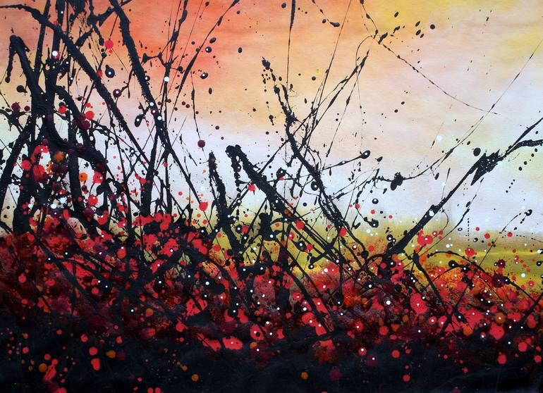 Original Abstract Landscape Painting by cecilia frigati