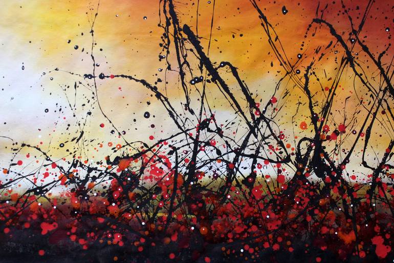 Original Abstract Landscape Painting by cecilia frigati