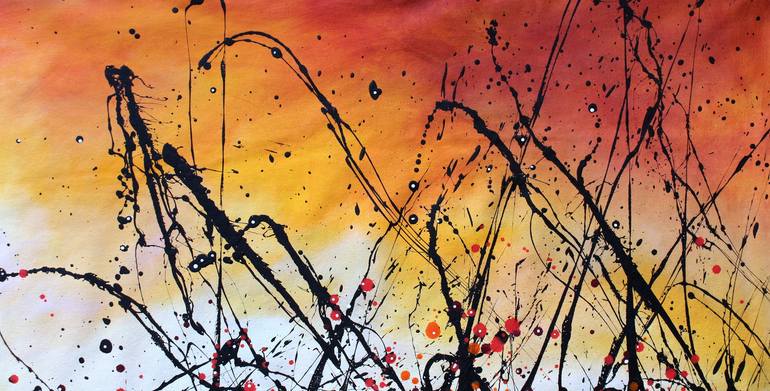 Original Abstract Landscape Painting by cecilia frigati