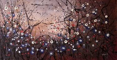 Winter Melodies #1 - Large original floral painting thumb