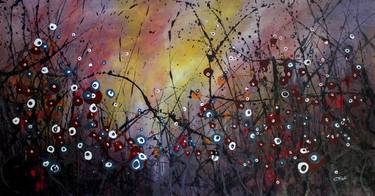 Winter Melodies #2 - Large original floral painting thumb