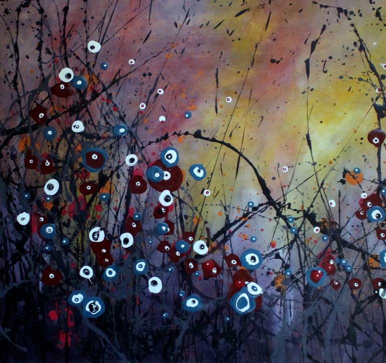 Original Fine Art Floral Painting by Cecilia Frigati