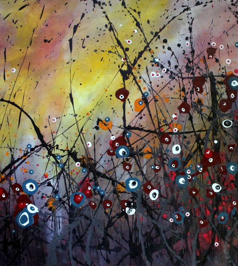 Original Fine Art Floral Painting by Cecilia Frigati