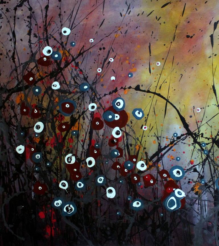 Original Fine Art Floral Painting by Cecilia Frigati