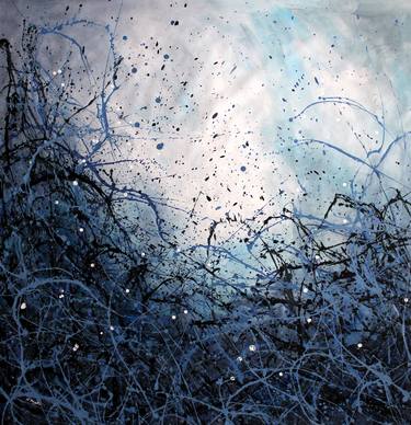 Winter Blues #7 - Extra large original abstract landscape thumb