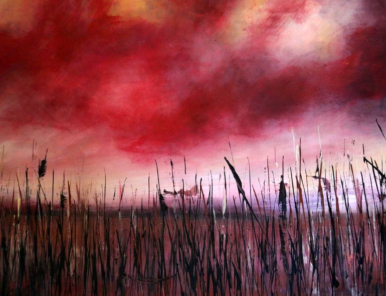 Original Abstract Landscape Painting by Cecilia Frigati