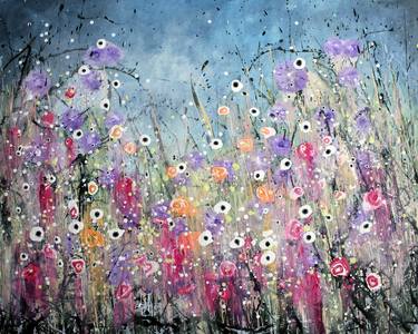 Sweet Dreams - large original floral landscape thumb