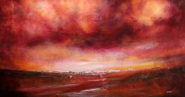 Rosso Di Sera #2 - Large original landscape painting thumb