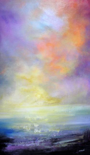 Original Abstract Seascape Paintings by cecilia frigati