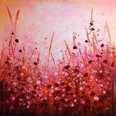 Original Abstract Floral Paintings by cecilia frigati