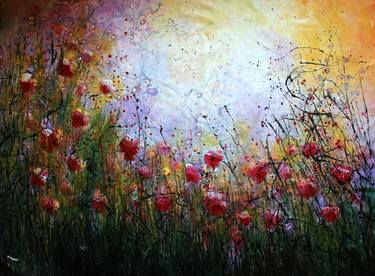 Original Abstract Floral Paintings by cecilia frigati