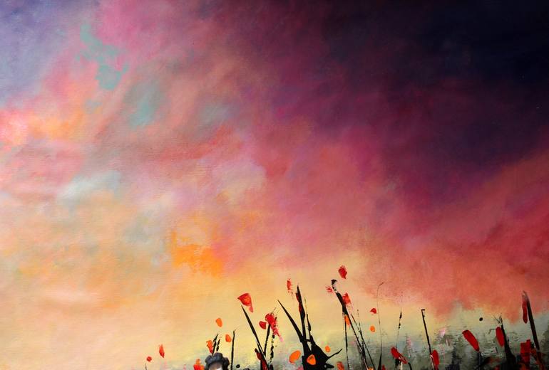 Original Abstract Landscape Painting by Cecilia Frigati