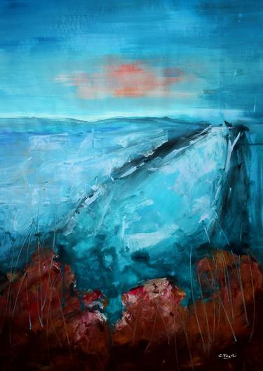 Print of Abstract Seascape Paintings by cecilia frigati