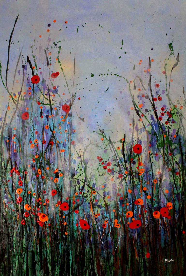 floral landscape paintings