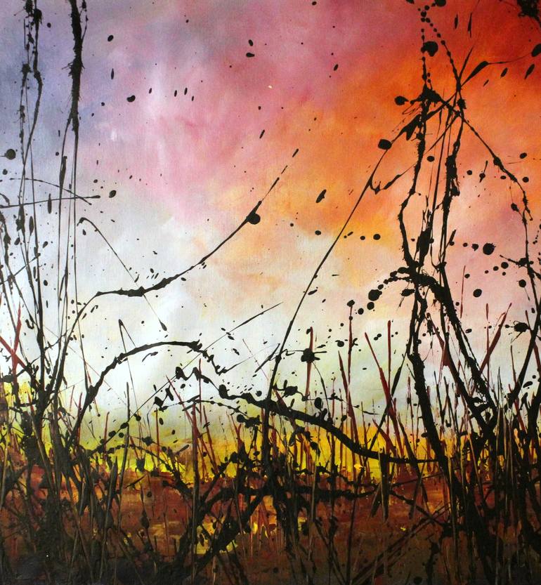 Original Abstract Landscape Painting by cecilia frigati