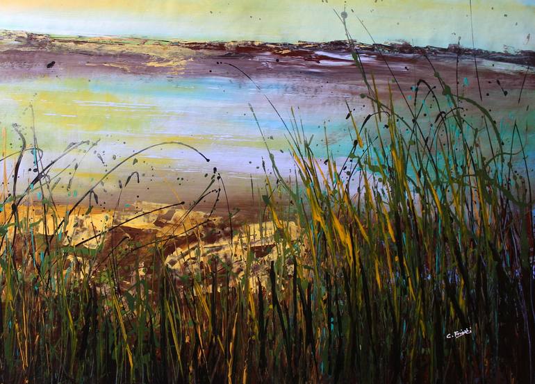 Original Landscape Painting by cecilia frigati