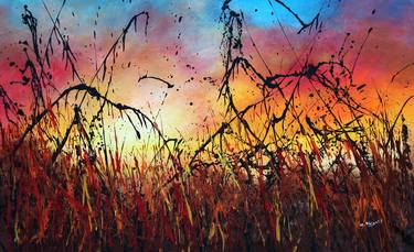 Sunset #4 - Large original abstract landscape thumb