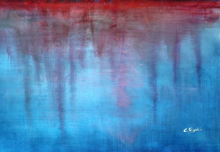 Original Abstract Seascape Painting by cecilia frigati