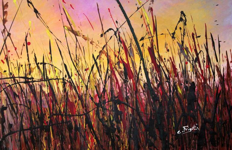 Original Abstract Landscape Painting by cecilia frigati