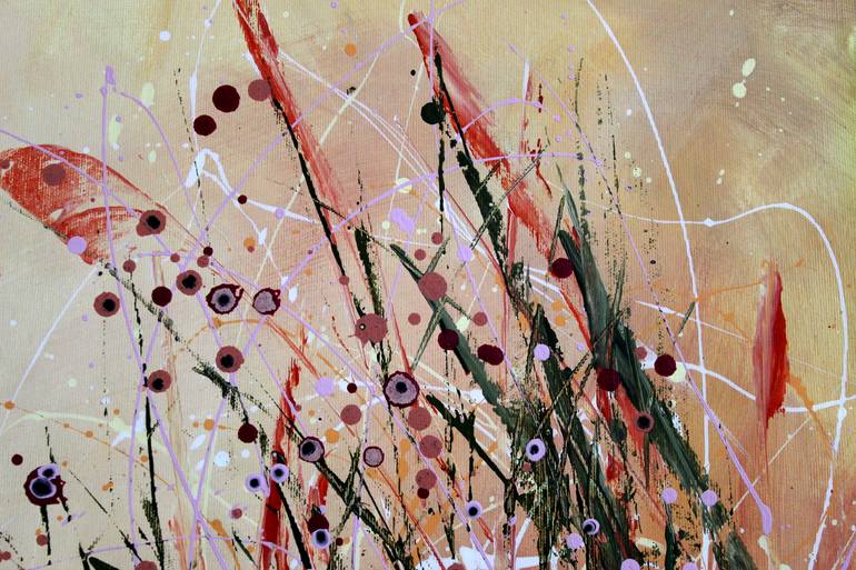 Original Abstract Floral Painting by cecilia frigati