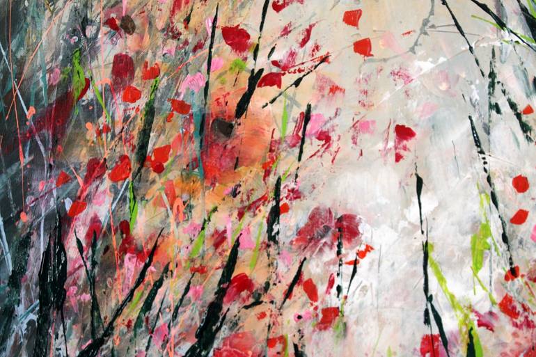 Original Expressionism Floral Painting by cecilia frigati