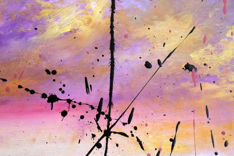 Original Abstract Expressionism Landscape Painting by cecilia frigati