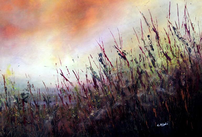 Original Landscape Painting by cecilia frigati