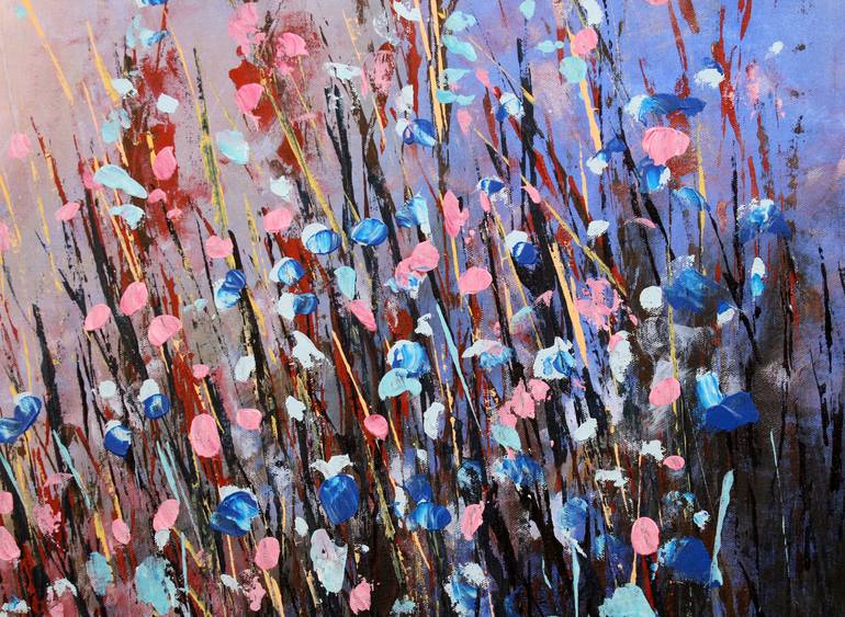 Original Abstract Floral Painting by cecilia frigati